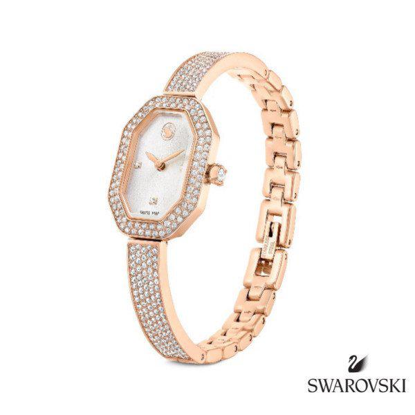 国内当日発送 時計 SWAROVSKI 5672987 Dextera クリスタル ブレスレット型 バングル 女性用 メタル時計