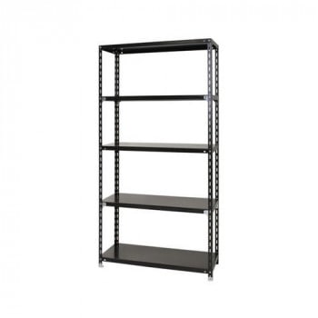 スチールラック　NC1200-24-5段 間口1200x奥行450x高さ2400mm　ブラック
