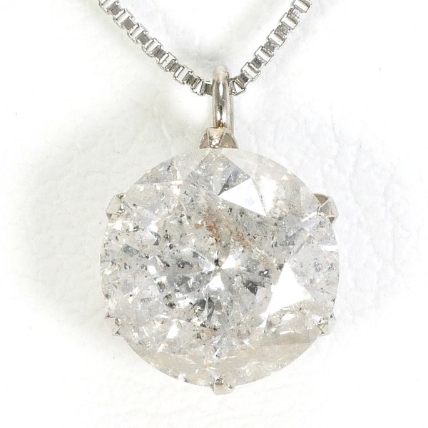 PT900 プラチナ PT850 ネックレス ダイヤ 0.90 鑑定書 ジュエリー 中古 45,798円