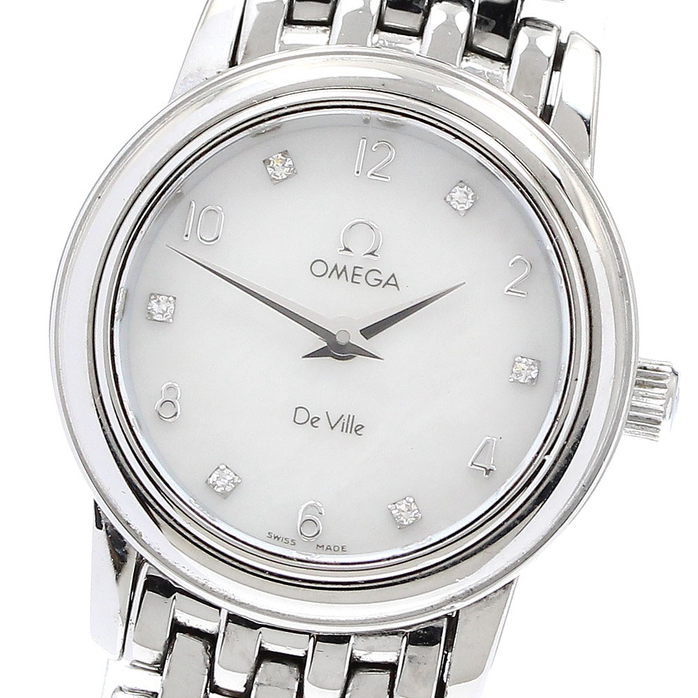 オメガ OMEGA 4570.75 デビル プレステージ 6Pダイヤ クォーツ レディース _914700【中古】