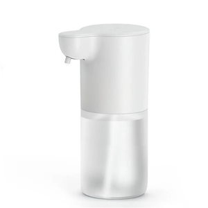 浴室赤外線センサー石鹸ディスペンサー350mlタッチレス自動石鹸泡ディスペンサーUSB充電式 WHITE