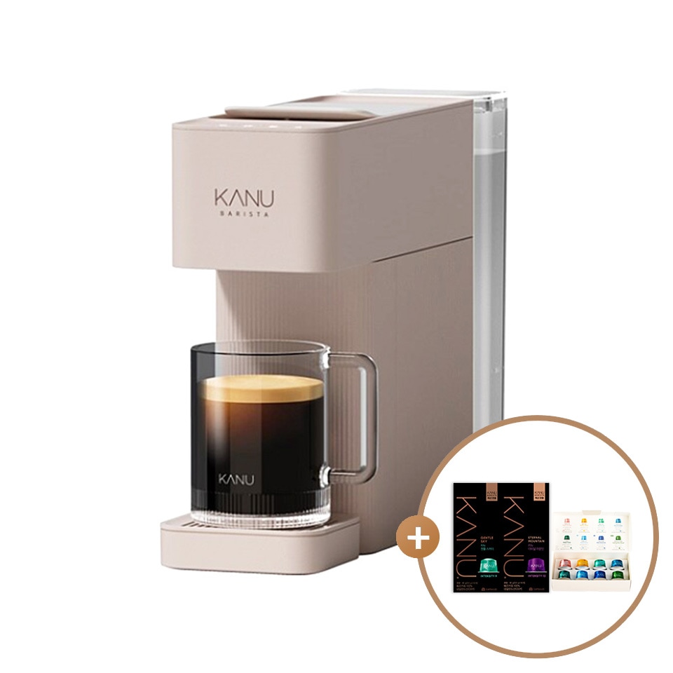 カヌー バリスタ カプセルコーヒーマシン ブリーズ パステルピンク (ウェルカムキット付 専用カプセル 28個 贈呈) 16,232円