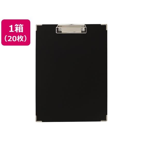 クリップボードBF A4タテ 短辺とじ 黒 20枚 キングジム 308BF-BK