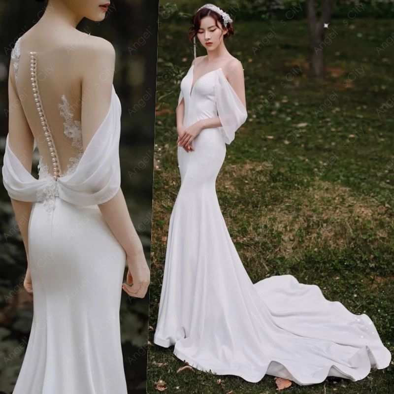 オフショルダー 高級質感ドレス ハイウ ワンピース 透け感 丈長め マーメイドシルエット パール スカート レディース レース 新作 シアー ワンピドレス ロング丈 透け感 ドレス フレア