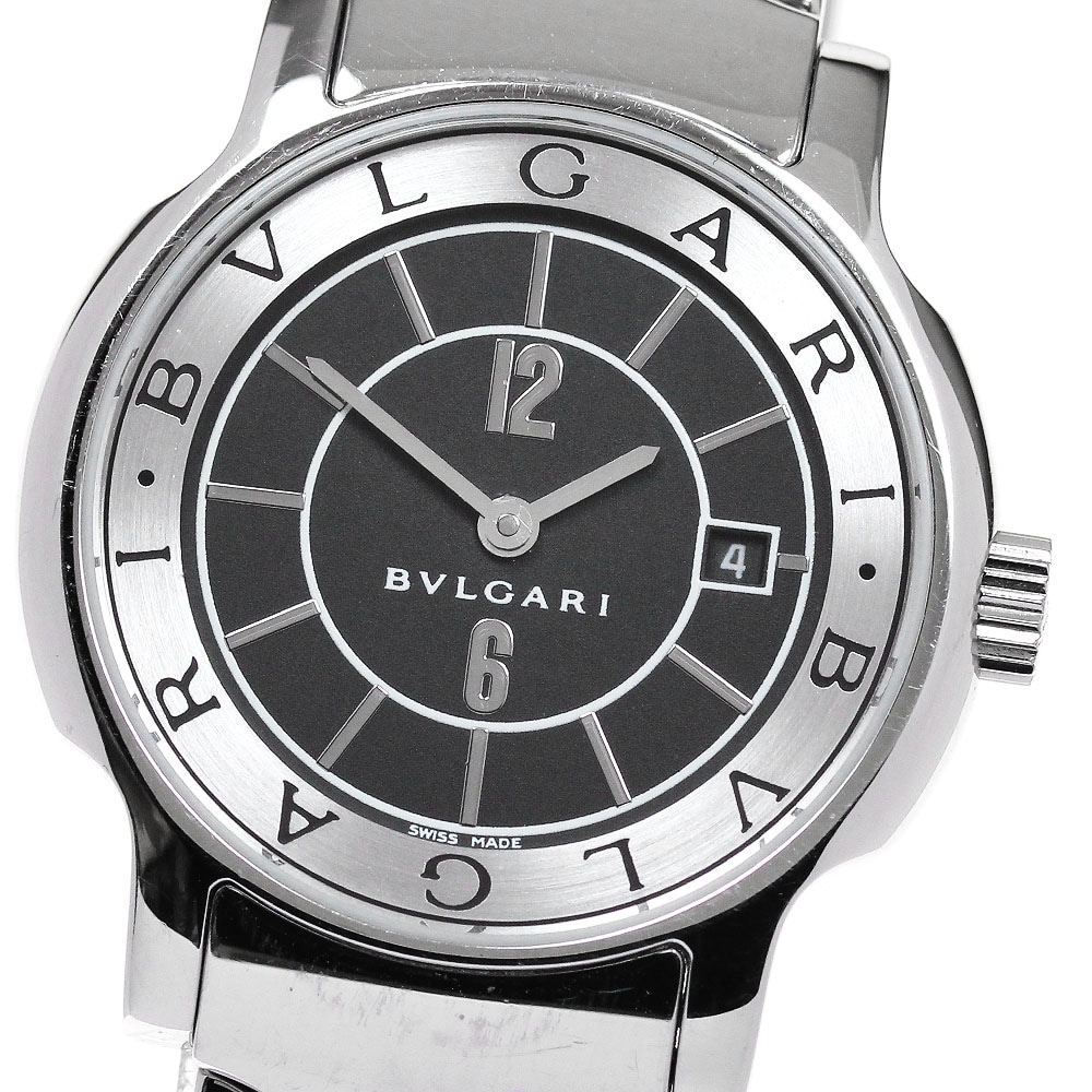 ブルガリ BVLGARI ST29S ソロテンポ デイト クォーツ レディース _868174【中古】