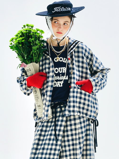 Qoo10 imakokoni 2色 ボタン フリル・ラッフル ゆったり