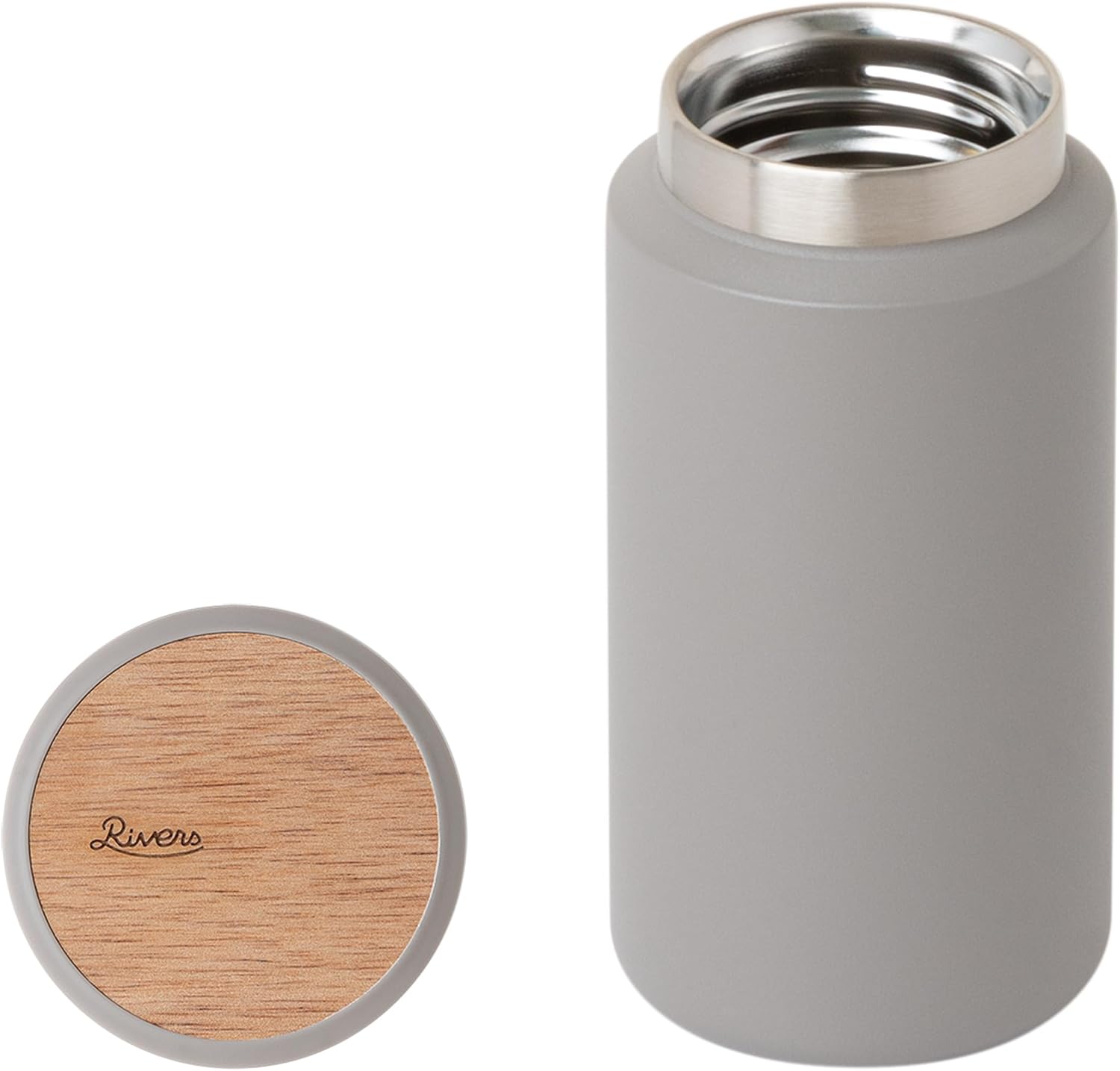 Rivers リバーズ MOKU モク ステンレスボトル 350ml 軽量/約195g/洗いやすい マグボトル 保温/保冷 広口 水筒 コーヒーボトル コーヒー トープ