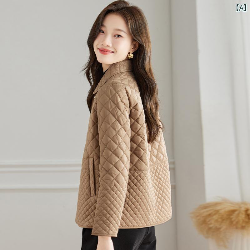 ダウンジャケット 薄手 シンプル カジュアル 普段着 大人 きれいめ 上品 マルチシーン レディース ファッション 大きめサイズ 春秋