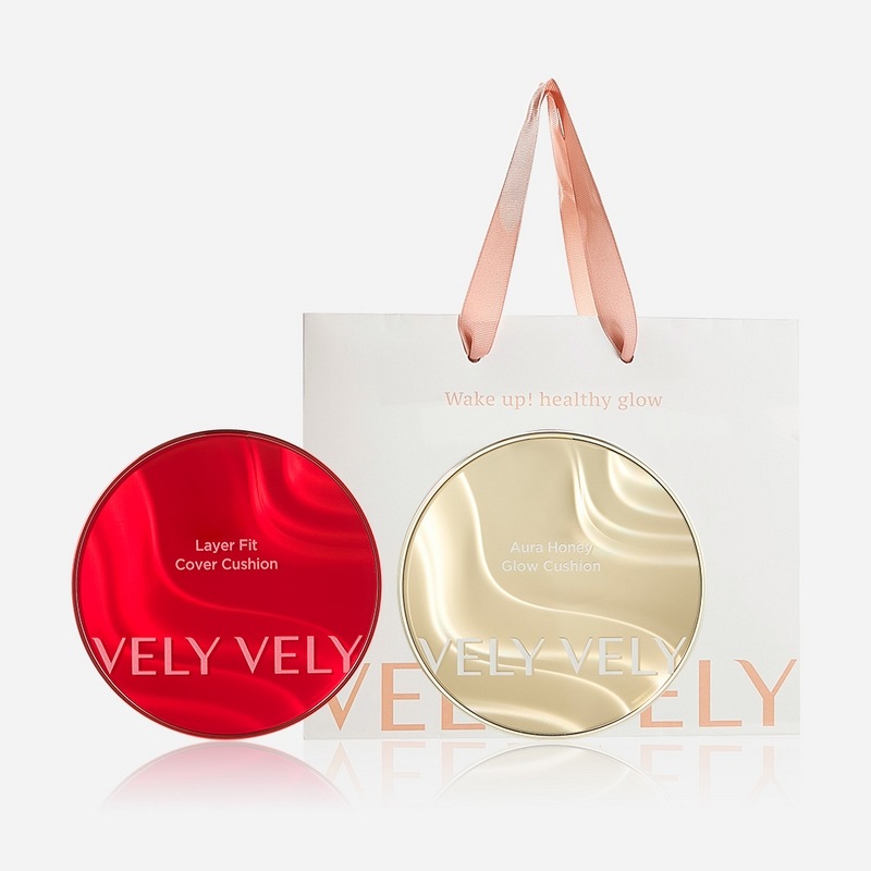 ブリブリクッション2種セット [レイヤーフィットクッション15g（SPF50+PA++++）+オーラ蜂蜜光クッション15g（SPF50+PA+++）+（プレゼント）ショッピングバッグ]