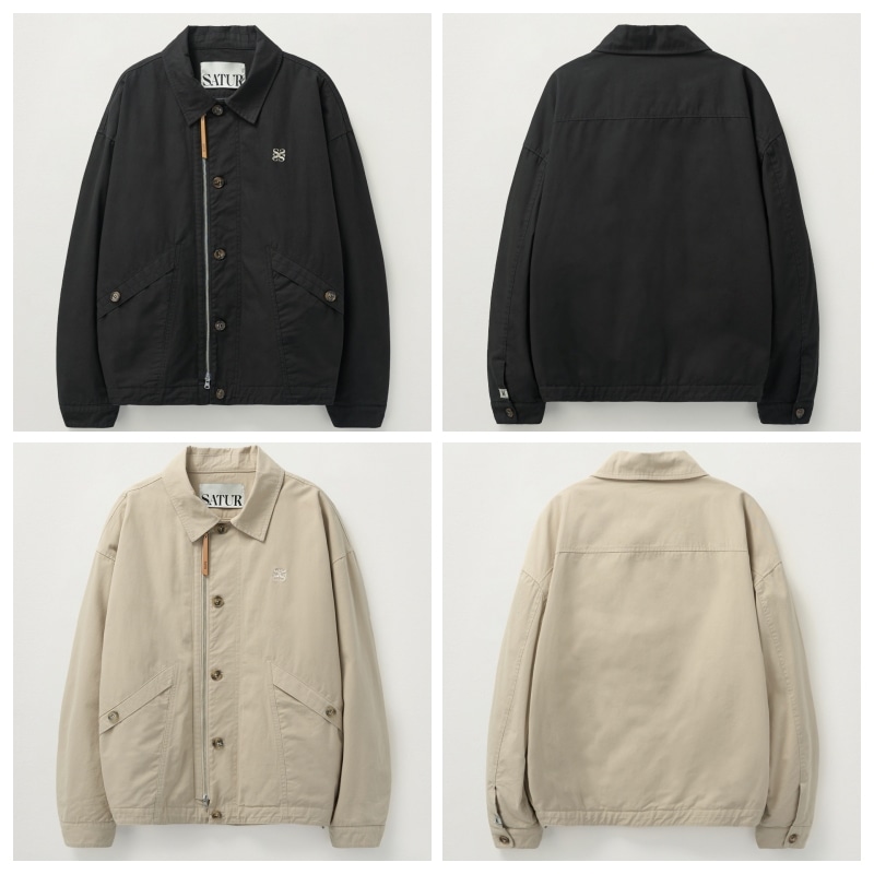 【SATUR】 COTTON WASHING JACKET : 2COLORS
