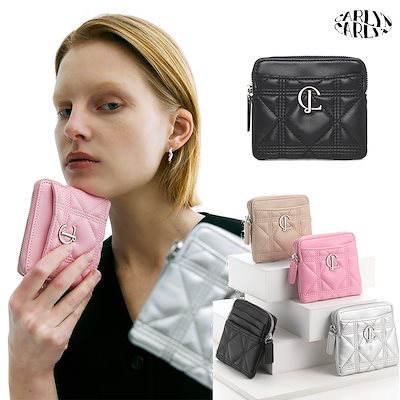 Qoo10] CARLYN Cube wallet [4色] 女性財 : バッグ・雑貨