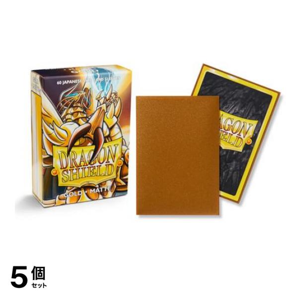 ドラゴンシールド マットカードスリーブ ジャパニーズ AT-11106 ゴールド 60枚入 5個セット