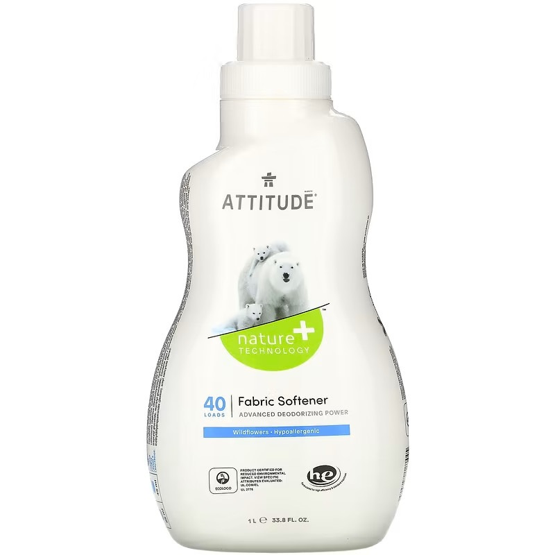 ATTITUDE 柔軟剤ワイルドフラワー40回分1L(33.8液量オンス)
