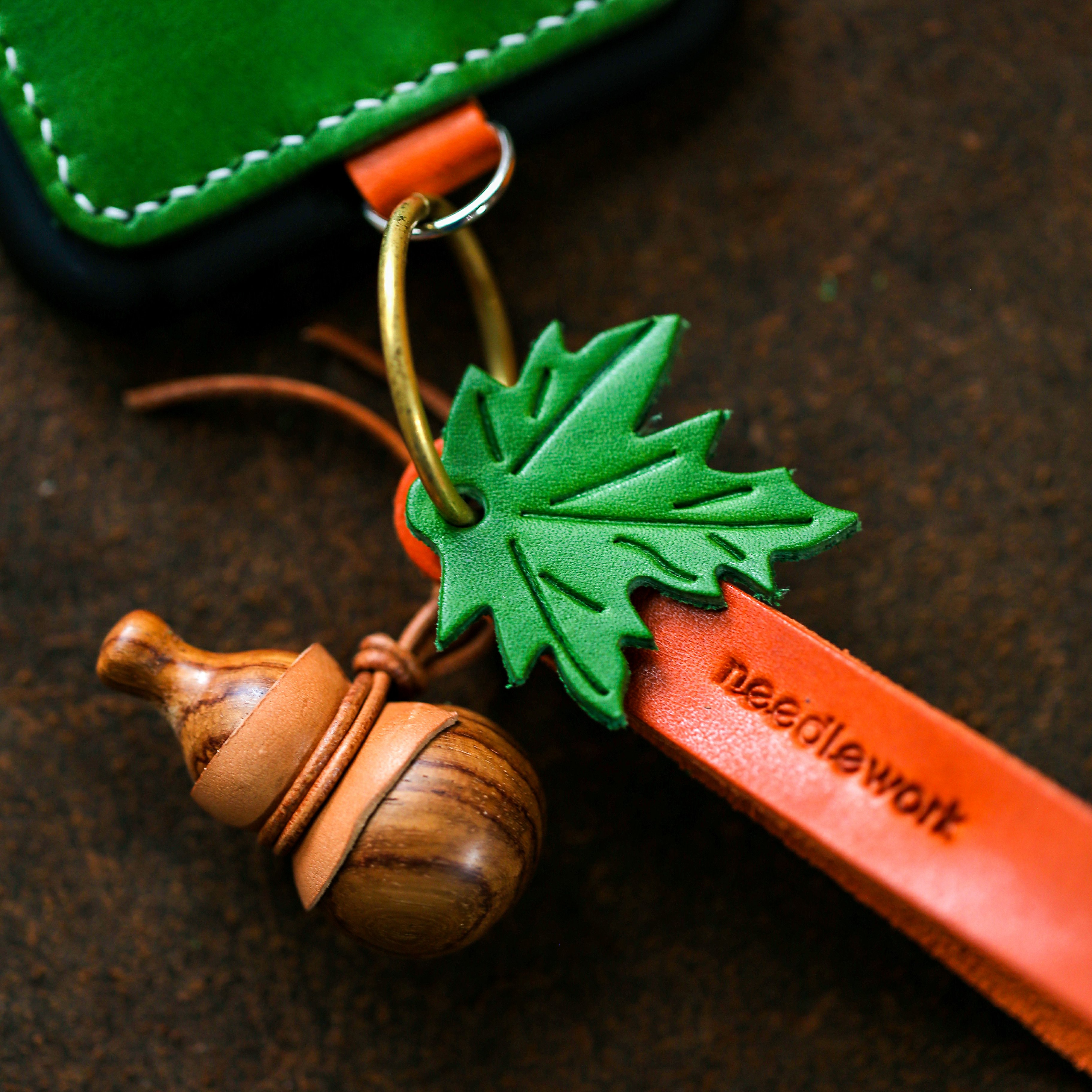 オリジナルデザイン 福福禄禄 革木瓢箪御守ペンダントストラップ