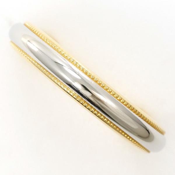 ティファニー ミルグレイン PT950 K18YG リング 指輪 8号 ジュエリー 中古