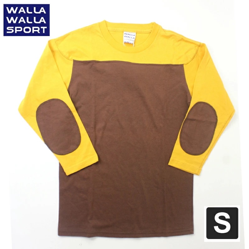 WALLA WALLA SPORT 3/4 フットボール TEE カットソー 七分袖 Sサイズ 【返品交換不可】