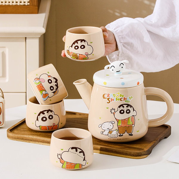 Qoo10] クレヨンしんちゃんセラミックティーポット