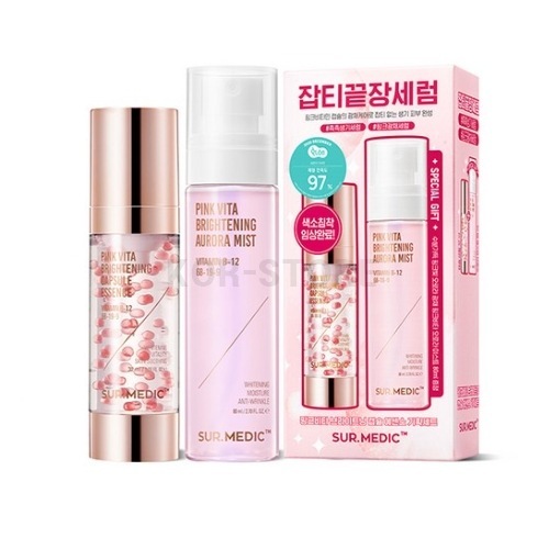 ピンクビタ ブライトニング キャップ術 エッセンス 32ml + ミスト80ml1セット