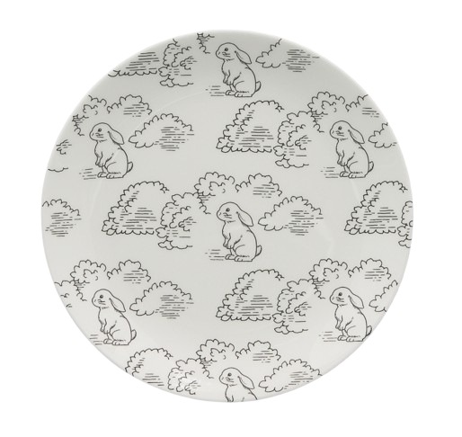 [Kittybunnypony] KBP×韓国陶磁器 グローブ プレート 22cm 韓国限定コラボ食器