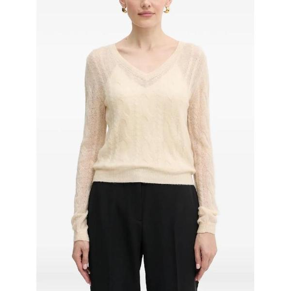 25 FW Vネックケーブルニットセーター W5YR00Z3HQ0 TP445151361