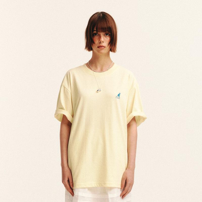 サンセットカンガルー半袖Tシャツ 2802 レモン
