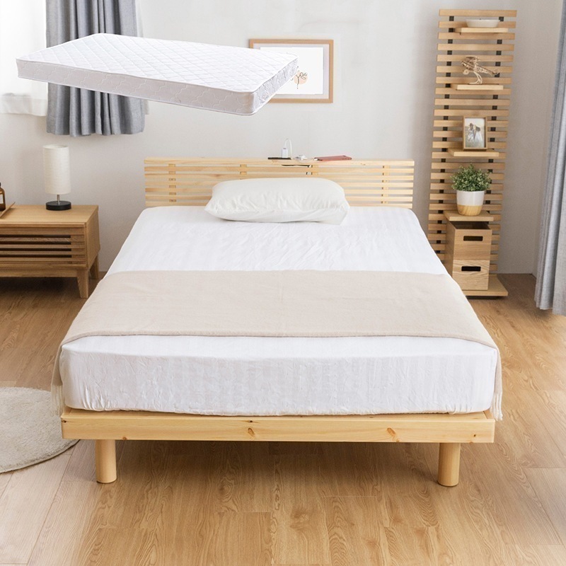 グリッド ダブル マットレスセット D ベッド ダブル 天然パイン材
