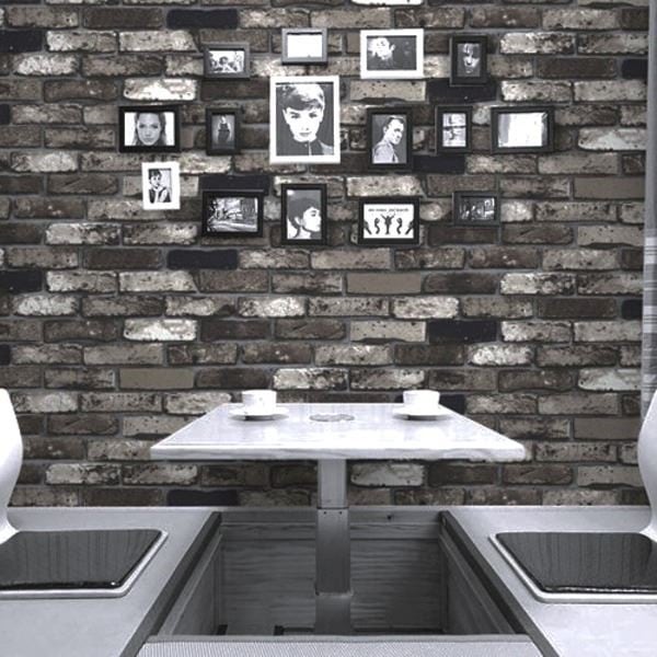 10m巻リメイクシート シール壁紙 プレミアムウォールデコシートR-WA111 レンガ モノトーン系