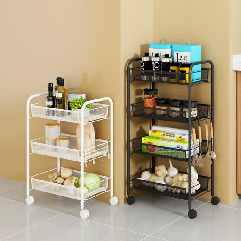 キッチンワゴン キャスター付き メッシュカート おしゃれ 工具 ツールワゴン 隙間収納 キッチンラック メタル キッチンラック 新生活 3段