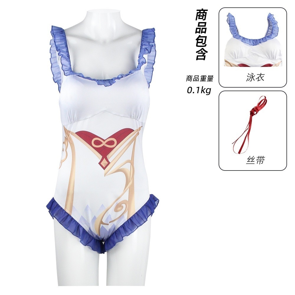 【SNS話題沸騰】アニメゲーム原神cosセクシー水着甘雨コスプレ女性ワンピース水着コスプレ衣装
