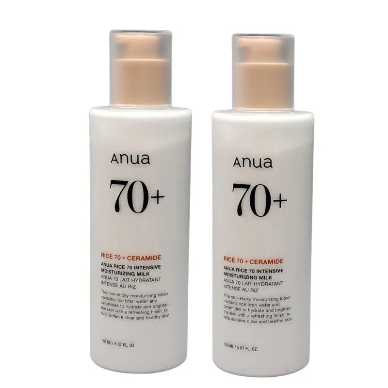 [NEW] ライス スキンケア 70 インテンシブ モイスチャライジング ミルク 150ml + 150ml /しっとり長時間保湿！うるおい満ちるなめらかミルクケア