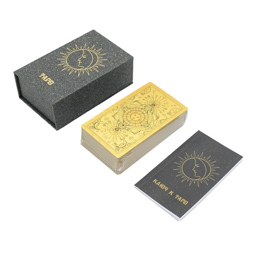 ロシアの泡のタロットカード 12x7cm 防水 日曜大工 ギフトボックス付き
