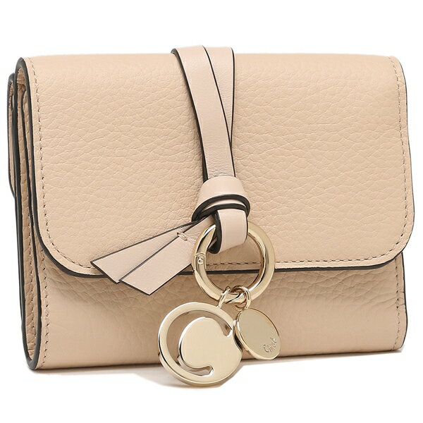 三つ折り財布 アルファベット ミニ財布 ピンク レディース CHLOE CHC21WP945F57