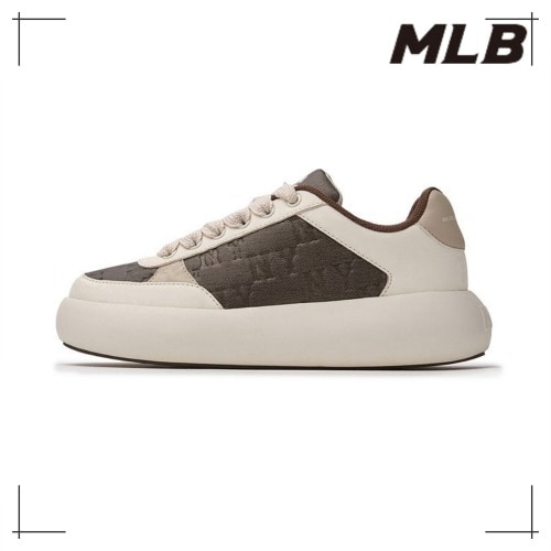 MLB公式正規品 スニーカー Chunky Classic Base Monogram NY (Brown)