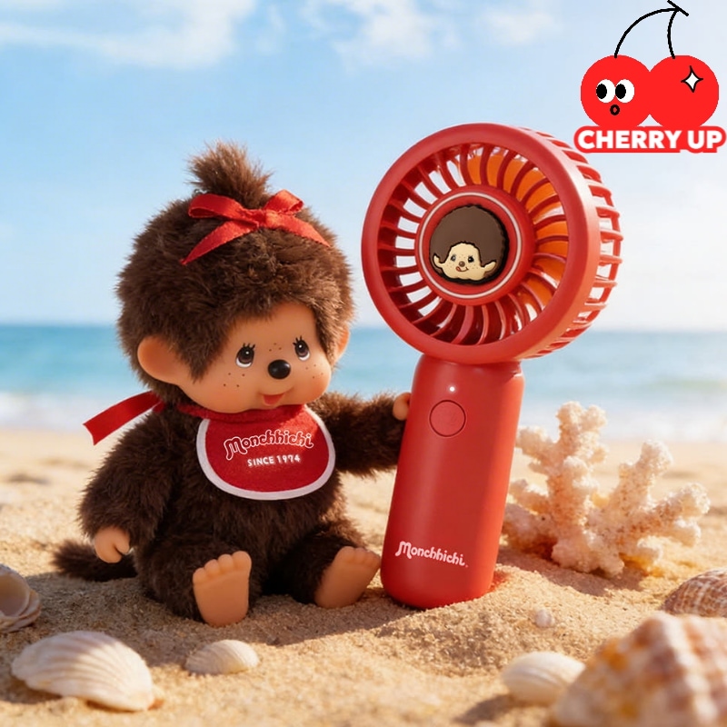 Qoo10] Monchhichi 【日本人気】モンチッチ ハンディファン