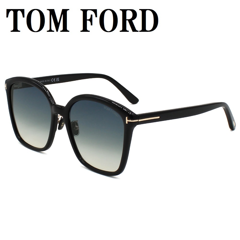 サングラス FT1054K 01B 59 アジアンフィット メガネ 眼鏡 UVカット 紫外線カット メンズ レディース ブルーグラデーション ブラック