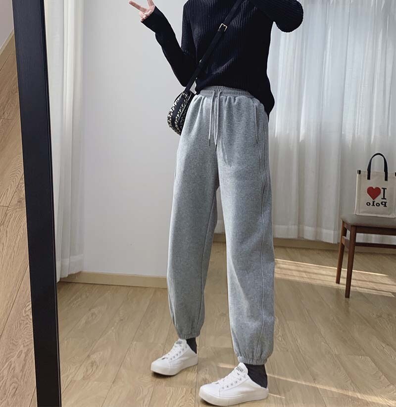 パンツ ルームウェア スウェット レディース 部屋着 ロングウエストゴム 裏起毛 シンプル カジュアル ラフ かっこいい 無地 冬 ママ 楽ちん 普段使い グレー ブラック ブラウン ボトムス