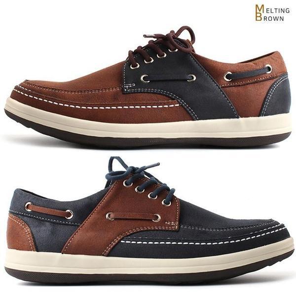 春の新作メンズコンビスニーカー メンズボートシューズ WRA01