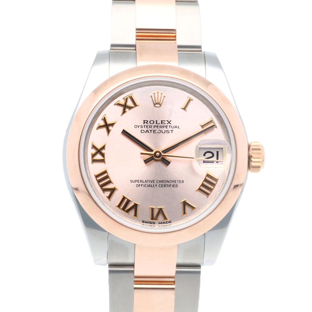 ロレックス デイトジャスト オイスターパーペチュアル 腕時計 ステンレススチール 178241 自動巻き 1年保証 ROLEX 中古 美品