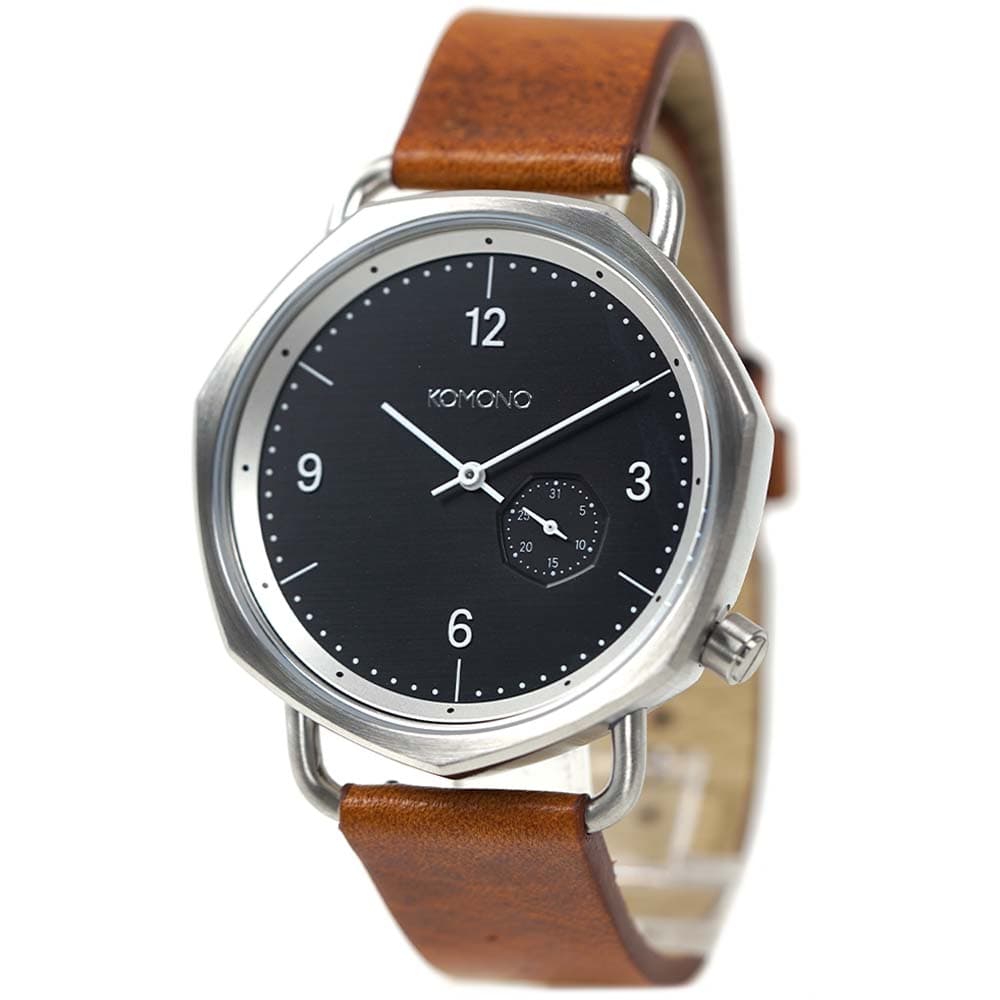 KOMONO 時計 メンズ オーソン コニャック レザーベルト 日付カレンダー ORSON COGNAC コモノ 腕時計 KOM-W4152