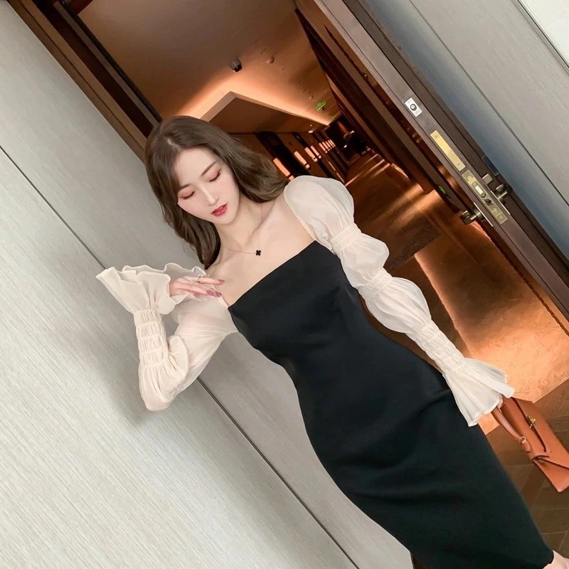 【JY.上品】 秋 ワンピース フォーマル パーティードレス キャバドレス 着痩せ 大人 披露宴 卒業式 結婚式 演奏会 同窓会 ウェディング ステージ 通勤 正式 224