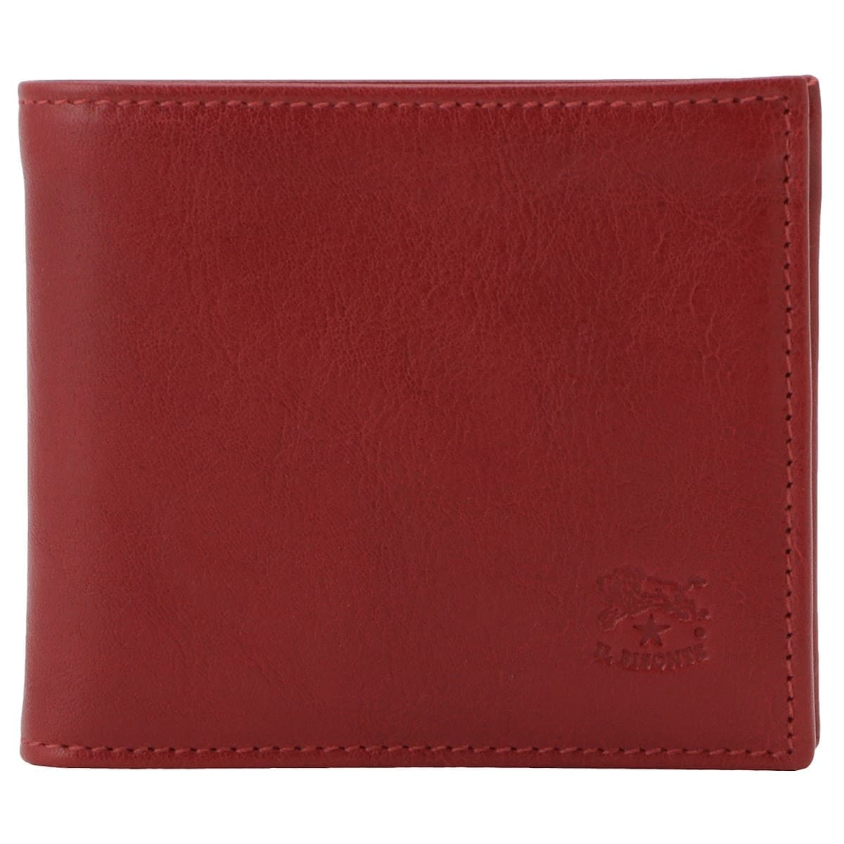 イルビゾンテ 財布 IL BISONTE メンズ 小銭入れ付 二つ折り財布 レッド ウォレット SBW007-PV0005-RE155B