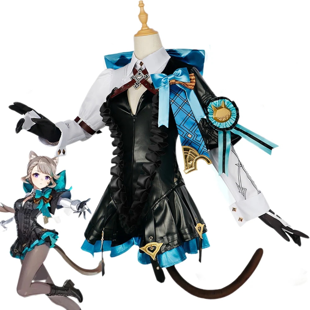 原神 げんしん リネット Lynette リネ コスプレ衣装 コスチューム ハロウィン ウィッグ