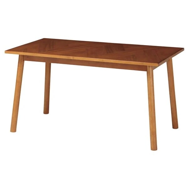 ダイニングテーブル 寄木突板 ヴィンテージ調 HENT 幅130cm