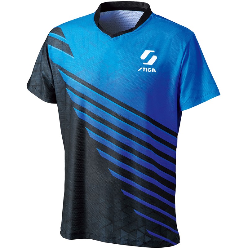 stiga(スティガ) STIGAシャツ KRーV ブルー XL 卓球ゲームシャツ (1840470607)