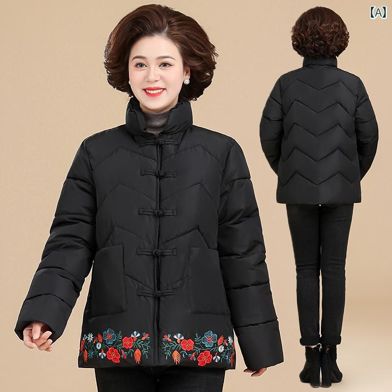 ダウンジャケット シンプル カジュアル おしゃれ 普段着 防寒 暖かい レディース ミセス マダム 年輩 婦人服 ファッション 大きめサイズ 秋冬