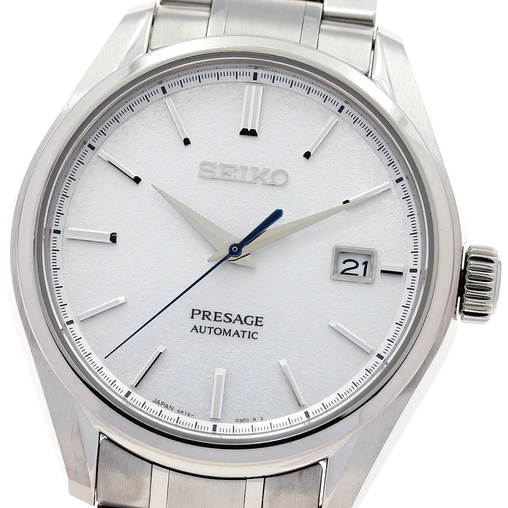 セイコー SEIKO SARX055/6R15-04A0 プレザージュ デイト 自動巻き メンズ _883951【中古】