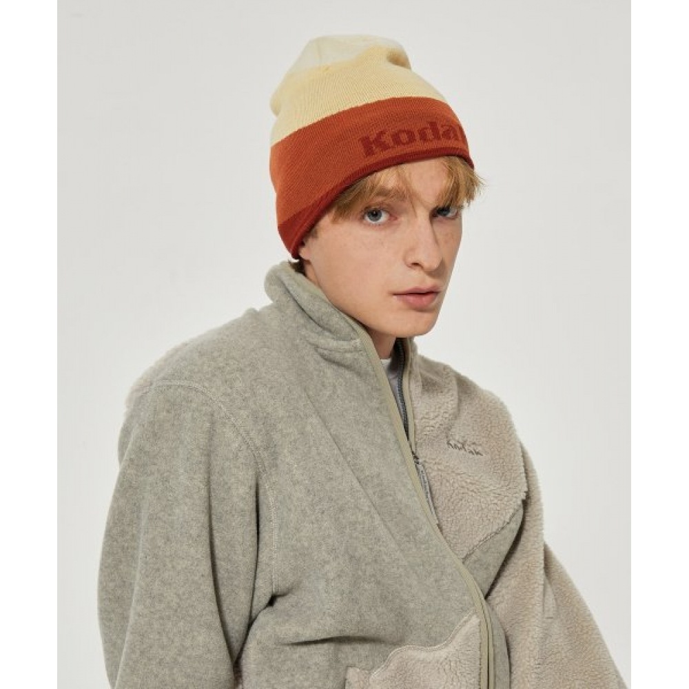 KODAK (コダック) カラーグラデーションビーニーオレンジ