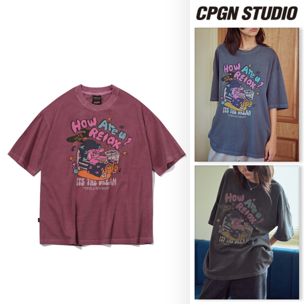 【CPGN STUDIO】 Relax Hoppi Pigment Short Sleeve Tee