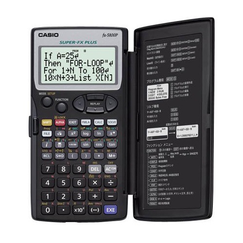 カシオ プログラム関数電卓 10桁 FX5800PN