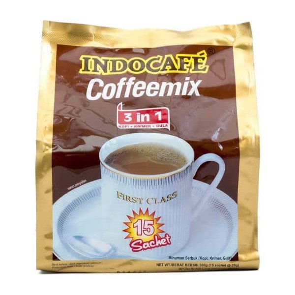 Qoo10] INDOCAFE コーヒーミックス 3 in 1 インドネ